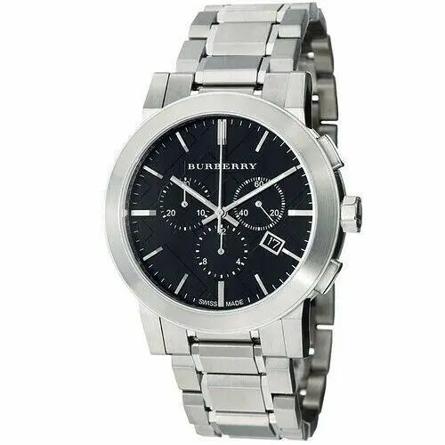 Burberry The City BU9351 Stainless Steel Black Dial Men`s Watch