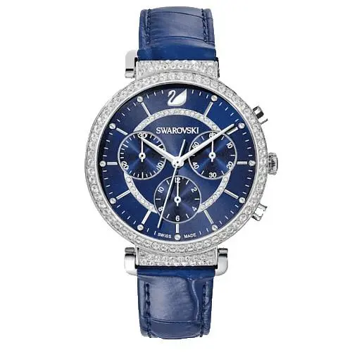 Swarovski 5580342 Passage Chronograph Silver Tone Blue Women`s Watch
