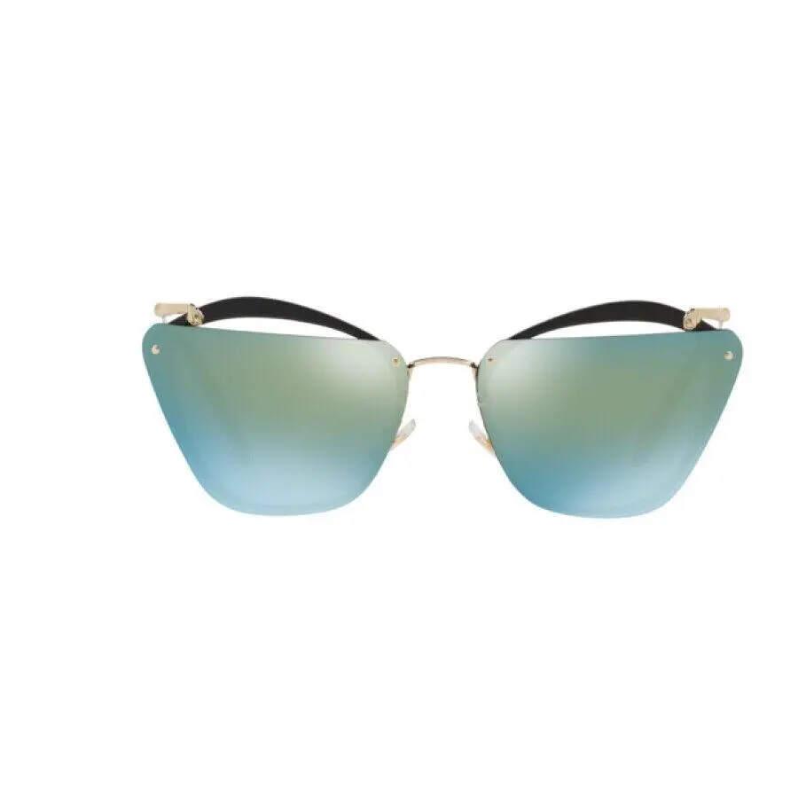 MU54TS 1AB4J2 Black Gold/green Mirror Women Sunglasses by Miu Miu