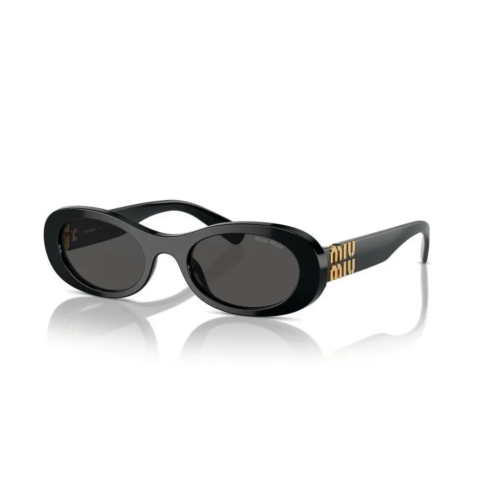 Miu Miu MU 06ZS 1AB5SO Black Dark Grey Lens Women Sunglasses