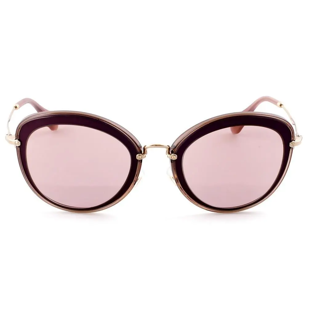 Miu Miu Sunglasses Smu 50R TKW-4M2 Bordeaux / Pink Mirrored 54 mm MU50RS