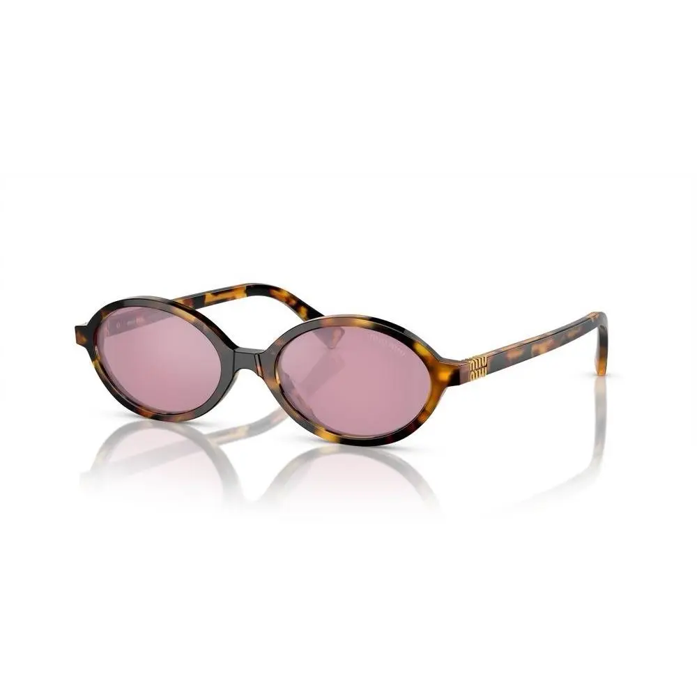 Miu Miu MU 04ZS VAU50D Honey Havana Bordeaux Lens Women Sunglasses