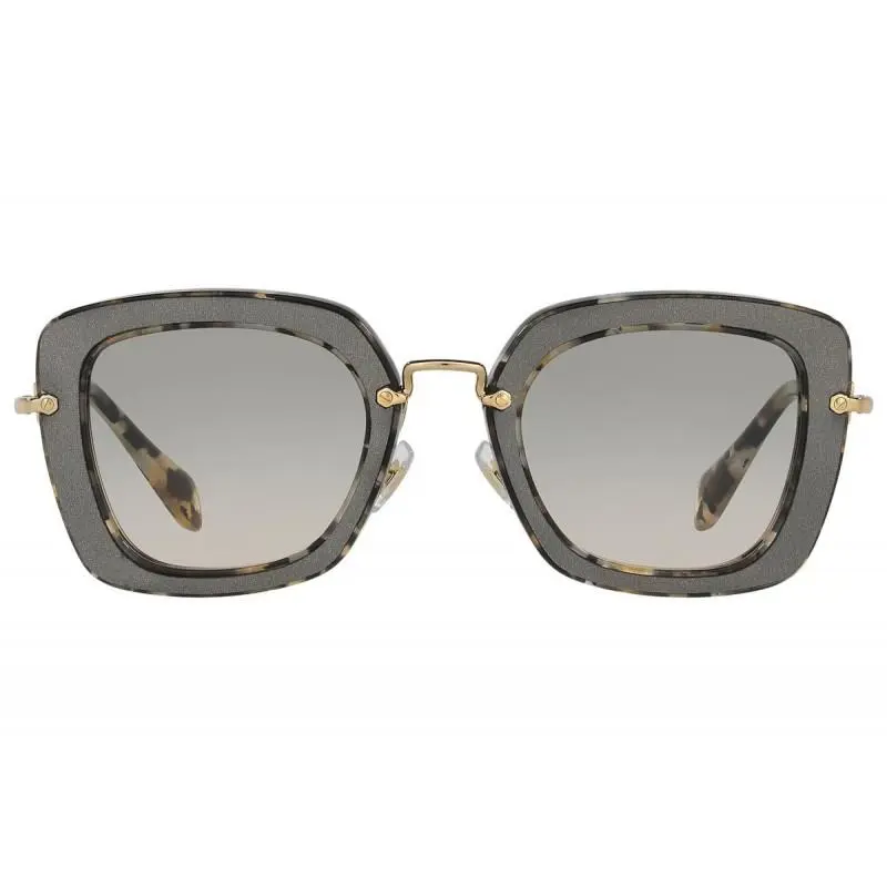 Miu Miu Sunglasses Smu 07O DHE-3H2 Marble White Black/gradient Beige 52mm MU07OS - Frame: Marble White Black, Lens: Beige
