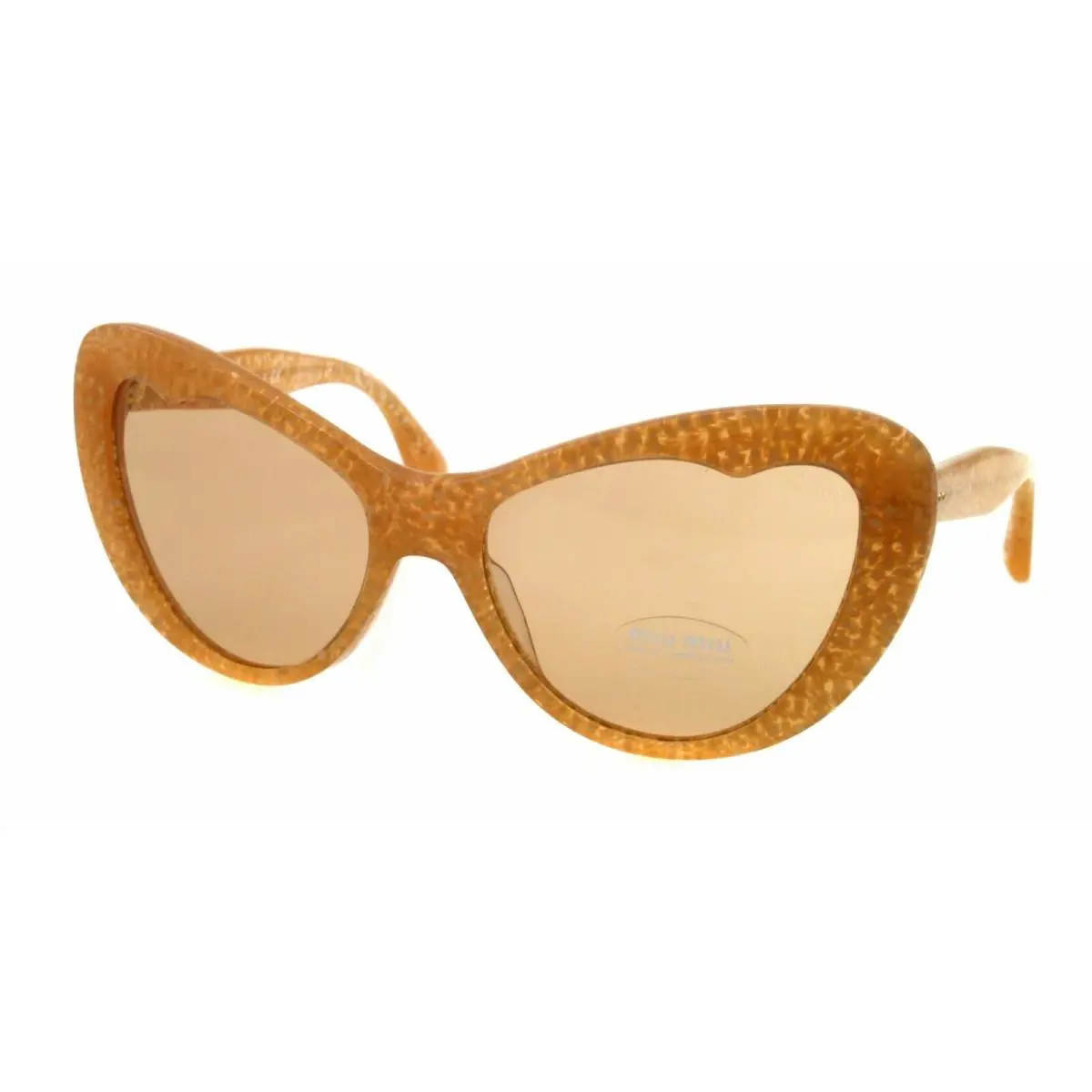 Sunglasses SMU04O KAS9N1 Yellow / Brown Mirror Lens by Miu Miu