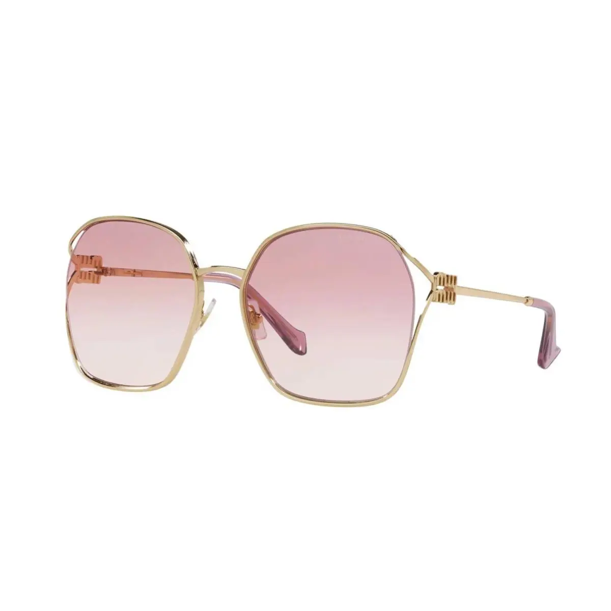 Miu Miu Smu 52WS Gold/pink Shaded 5AK-06S Sunglasses