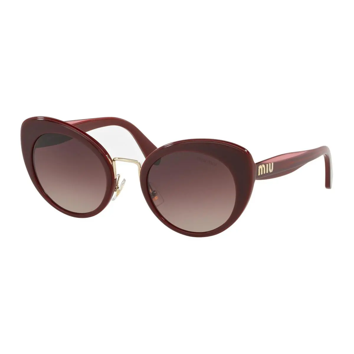 Miu Miu 06TS Core Collection Sunglasses 40Z150 Bordeaux