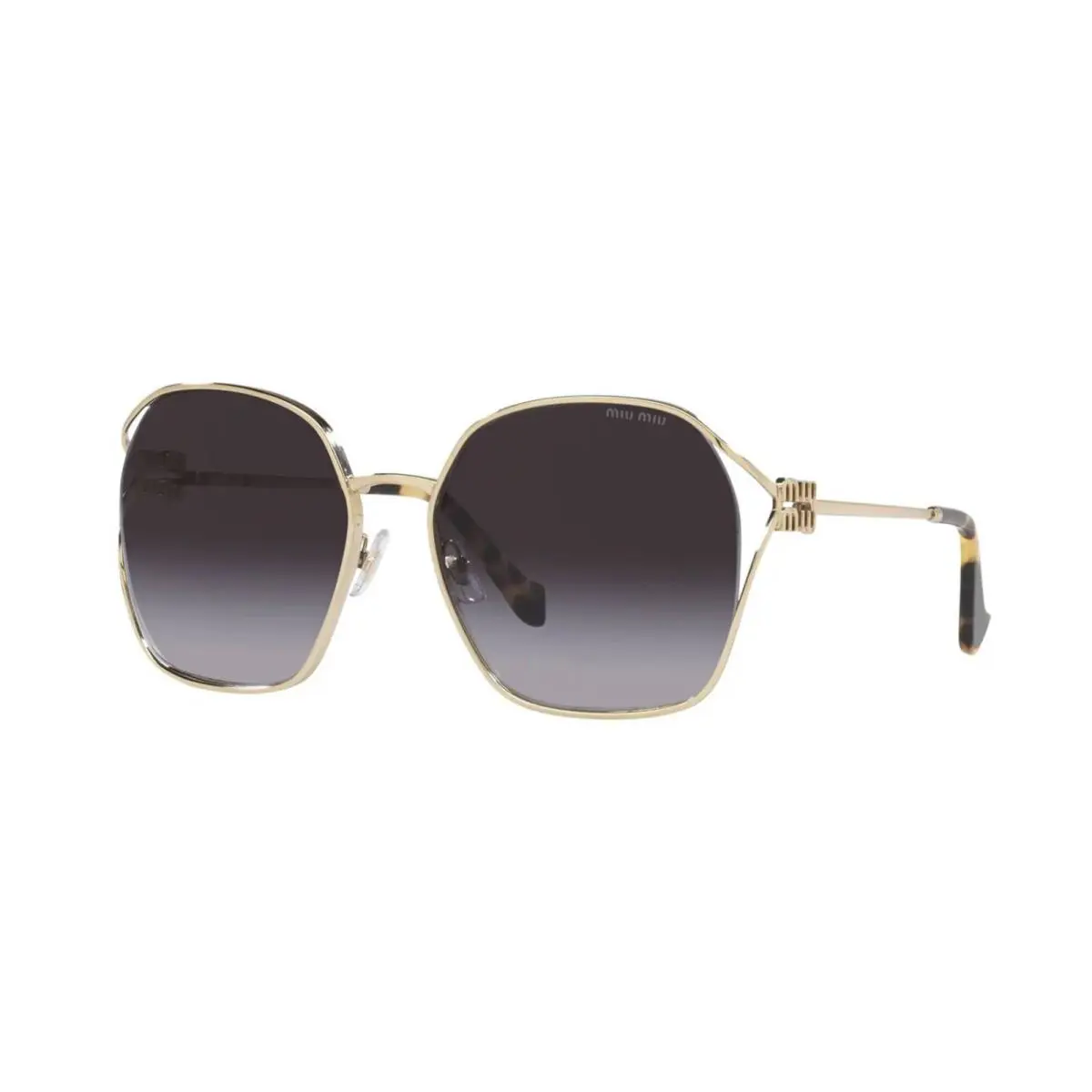 Miu Miu Smu 52WS Pale Gold/grey Shaded ZVN-5D1 Sunglasses