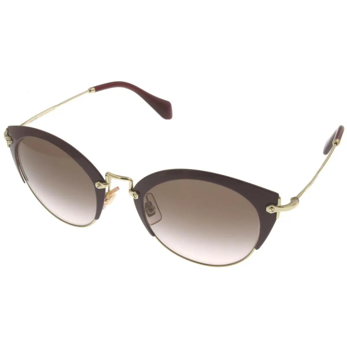 Miu Miu Sunglasses Women Gold Cat Eye MU 53RS UA50A6