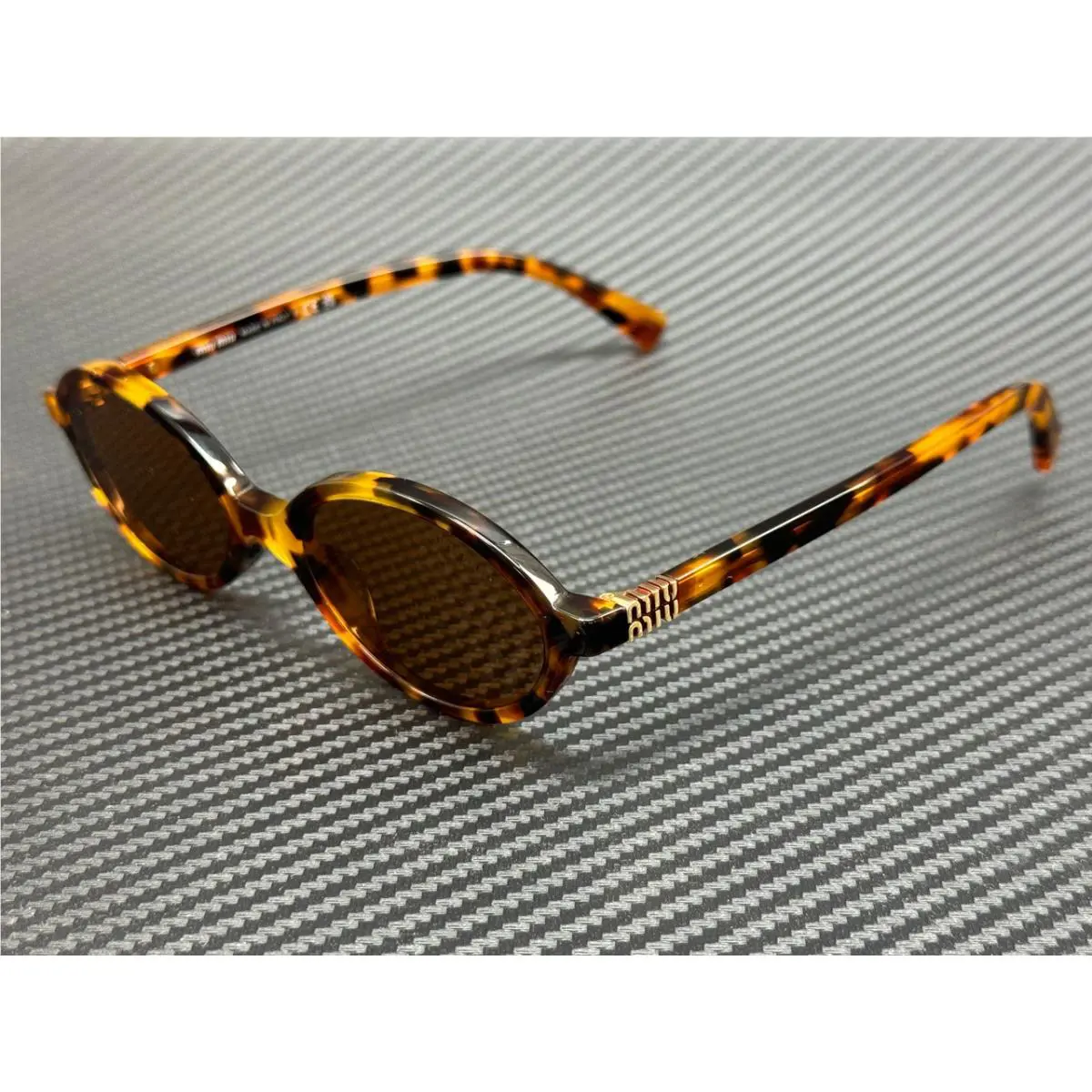 Miu Miu MU 04ZS 19P2Z1 Light Havana Brown Women`s 50 mm Sunglasses