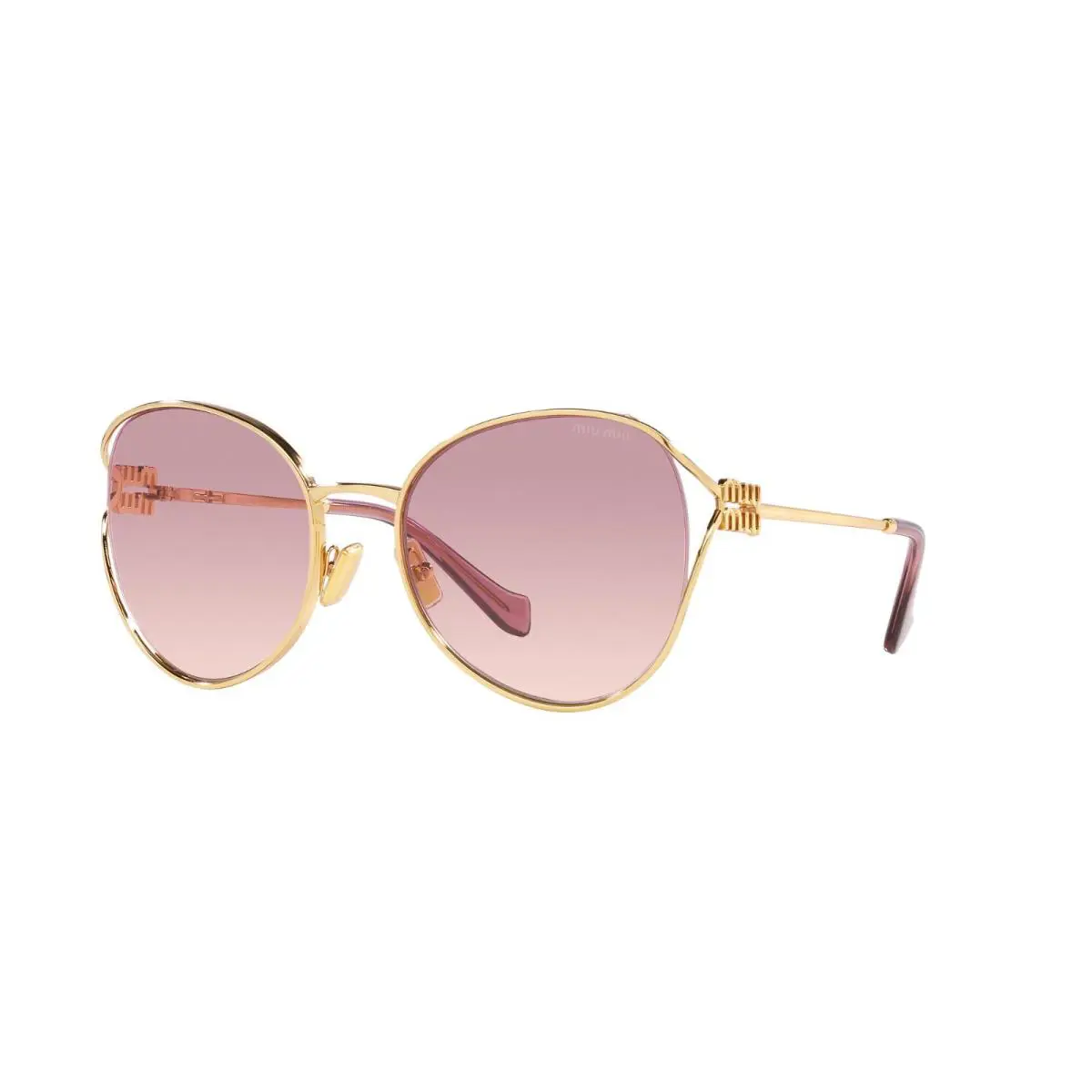 Miu Miu MU 53YS Gold/violet Brown Shaded 5AK0/6S Sunglasses