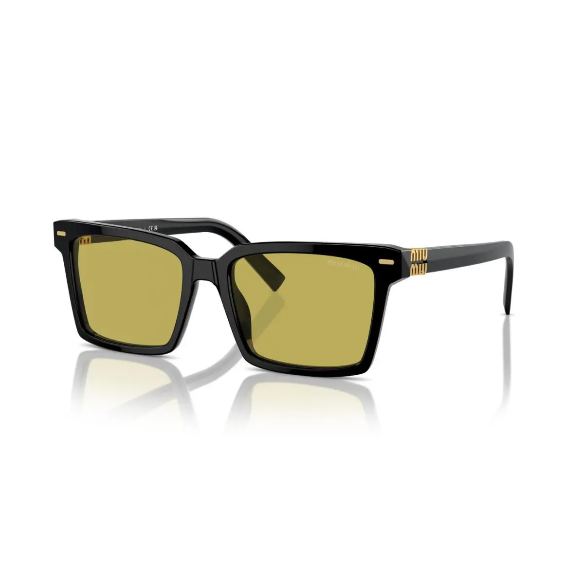 Miu Miu Smu 13ZS Black/olive Green 16K-07O Sunglasses