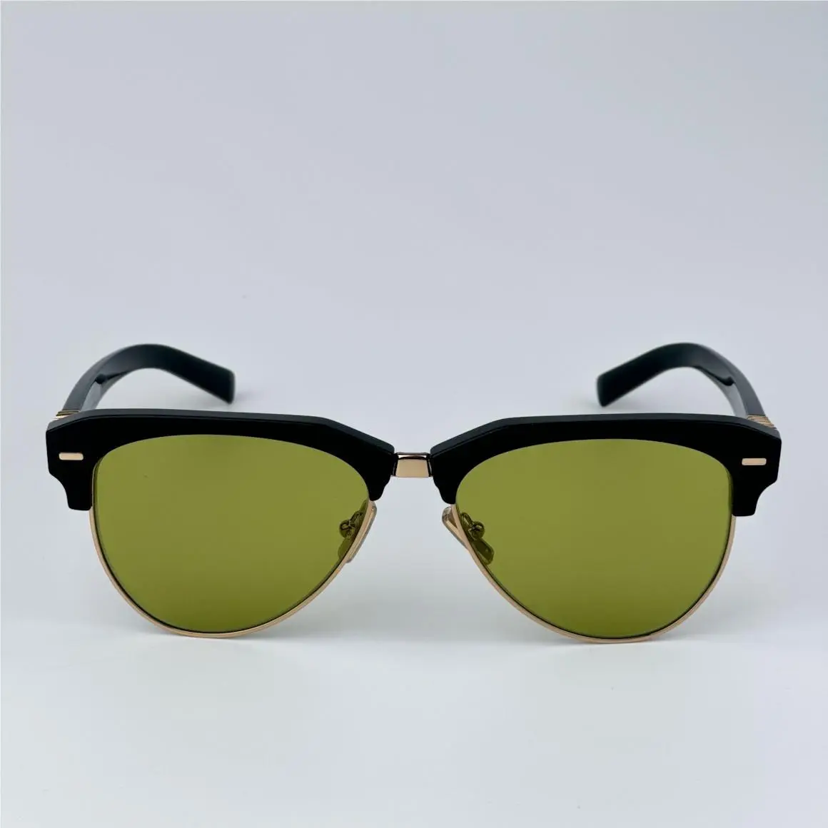 Men Sunglasses Black Olive Green Browline MU09ZS Runway 1AB07O by Miu Miu