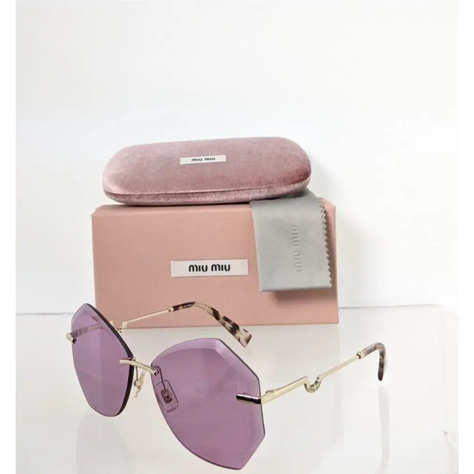 Miu Miu Smu 55X Zvn 0B4 Sunglasses Gold Smu 55X Frame