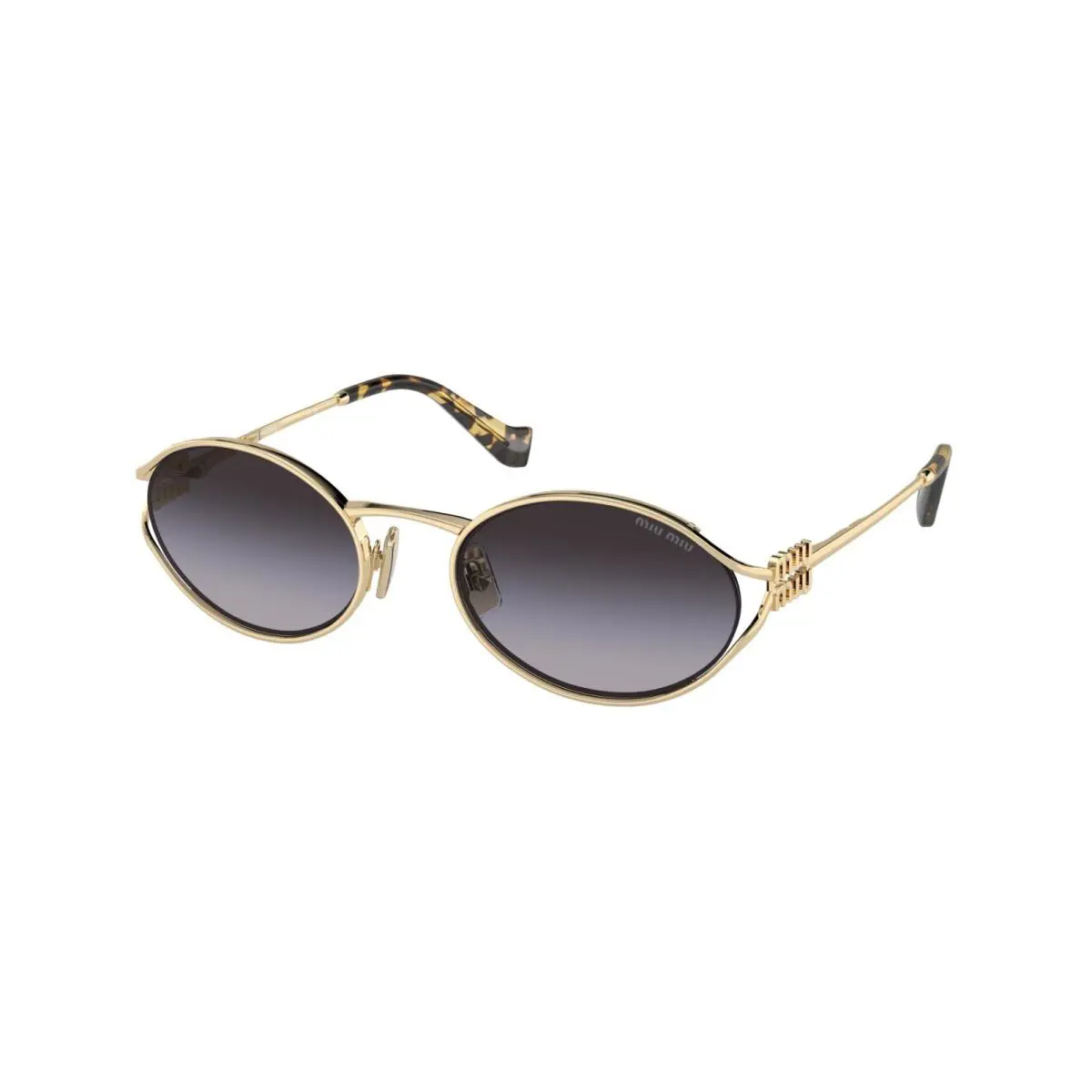 Miu Miu Smu 52YS Pale Gold/grey Shaded ZVN-5D1 Sunglasses