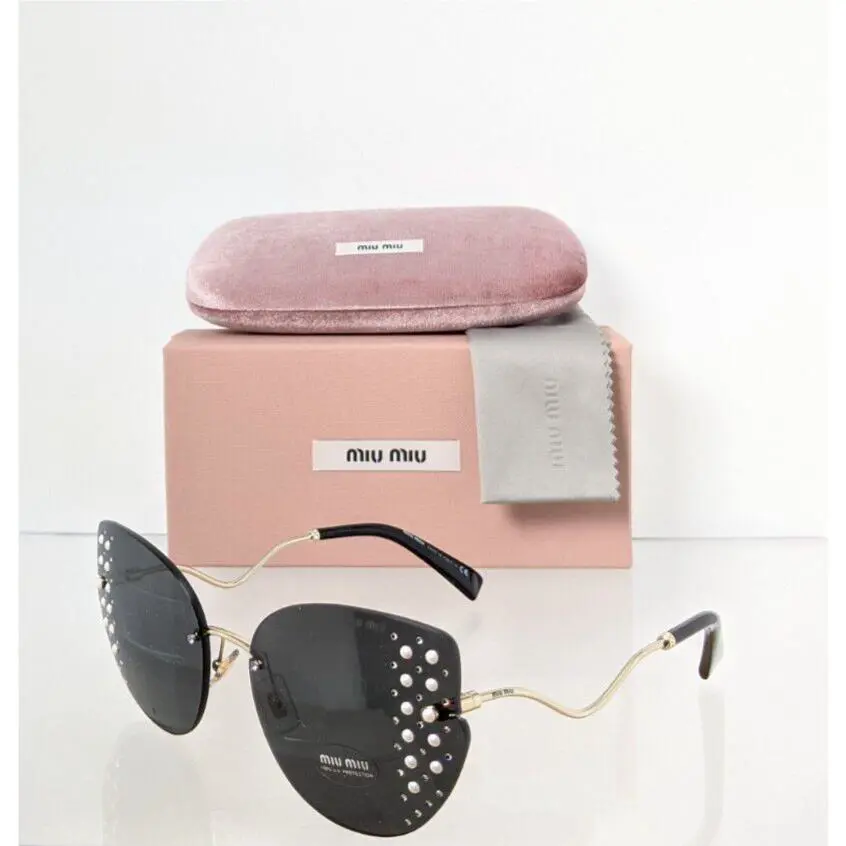 Miu Miu Smu 51X 06O - 5S0 Sunglasses Black SMU51X Frame