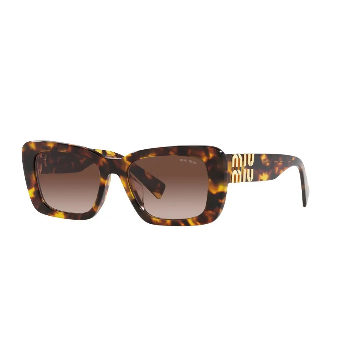Miu Miu Smu 07YS Havana/brown Shaded VAU-6S1 Sunglasses