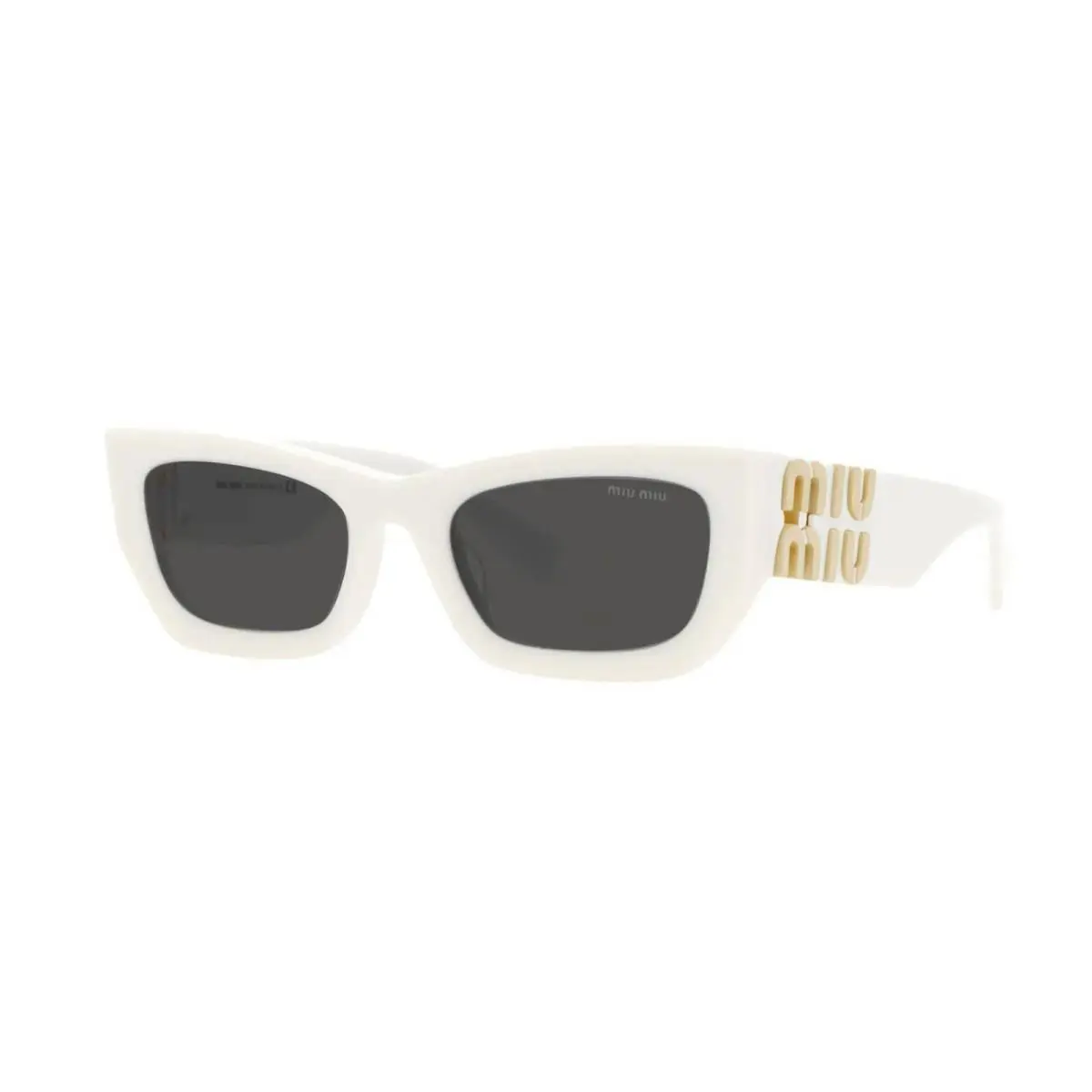 Smu 09WS White/dark Grey 142-5S0 Sunglasses by Miu Miu