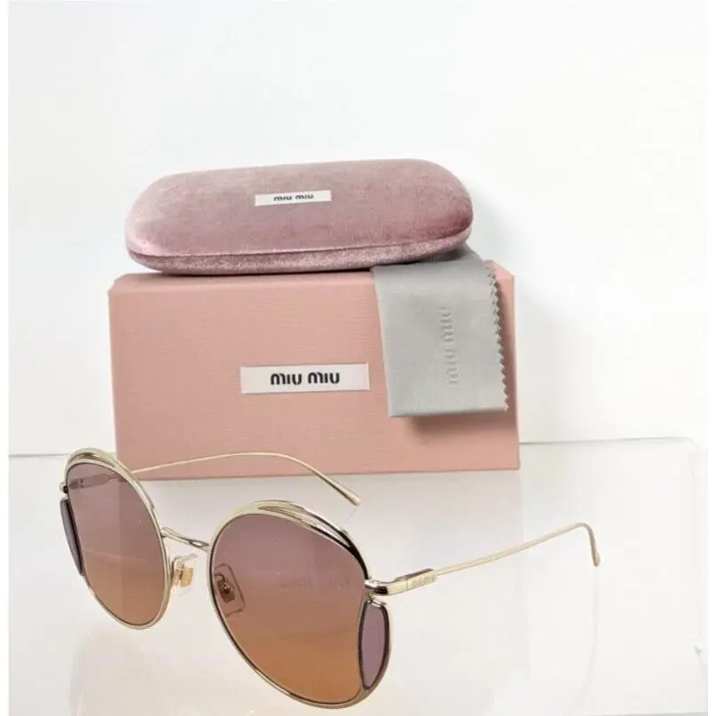 Miu Miu Smu 56X Zvn - 04N Sunglasses Gold SMU56X Frame