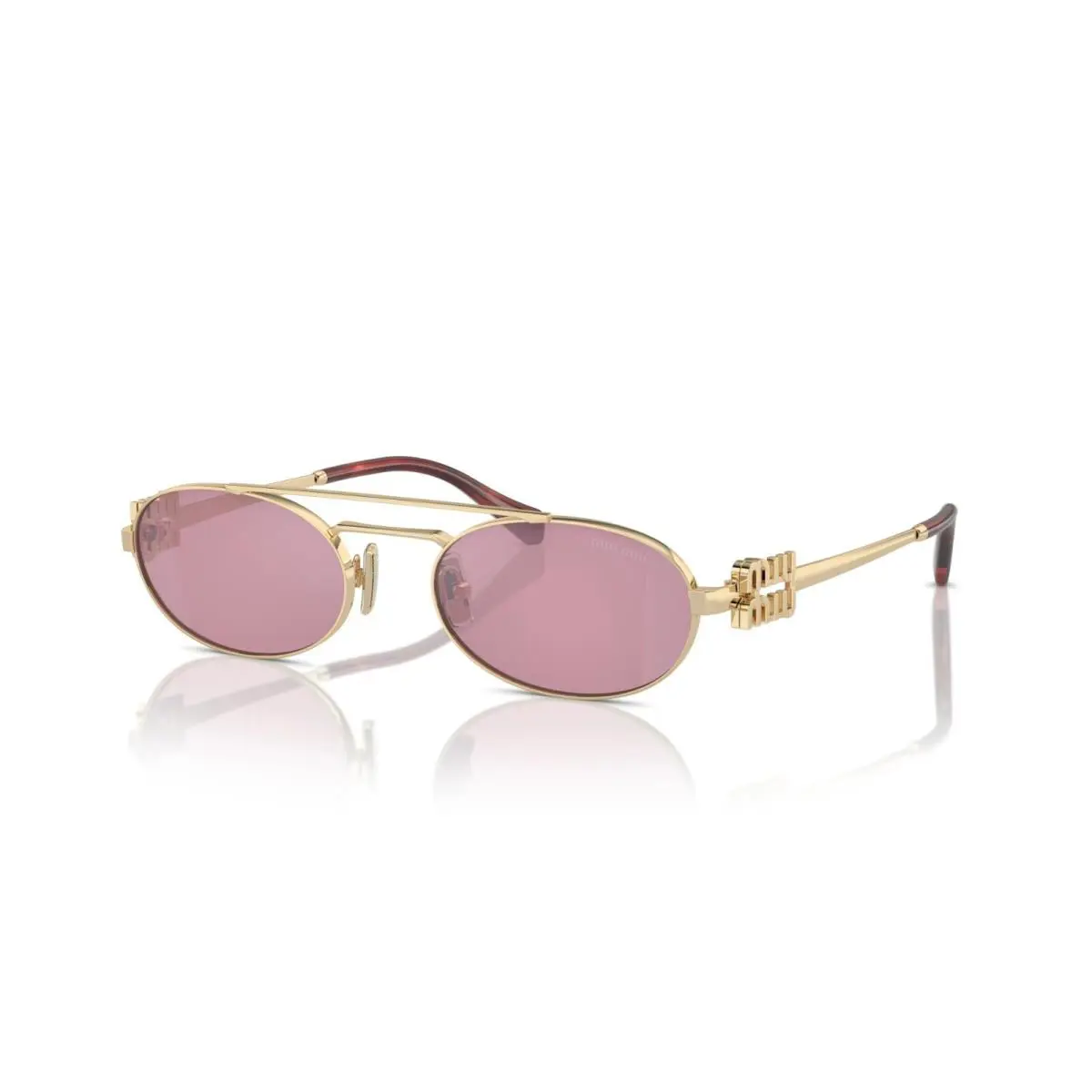 Smu 54ZS Pale Gold/pink ZVN-50D Sunglasses by Miu Miu