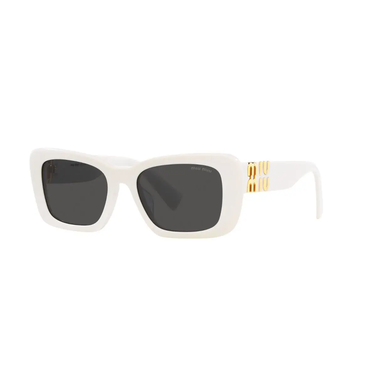 Miu Miu Smu 07YS White/dark Grey 142-5S0 Sunglasses