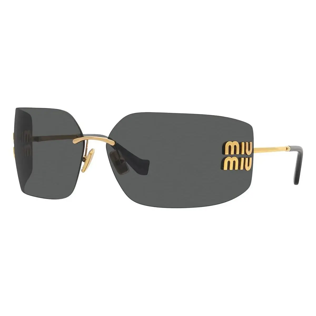 Miu Miu MU 54YS 5AK5S0 Gold Grey Women`s Sunglasses