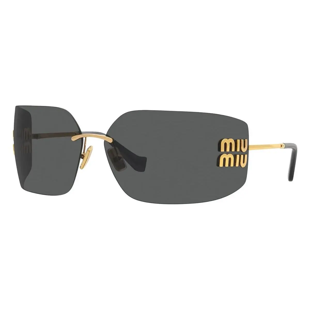 Miu Miu MU 54YS 5AK5S0 Gold Grey Women`s Sunglasses