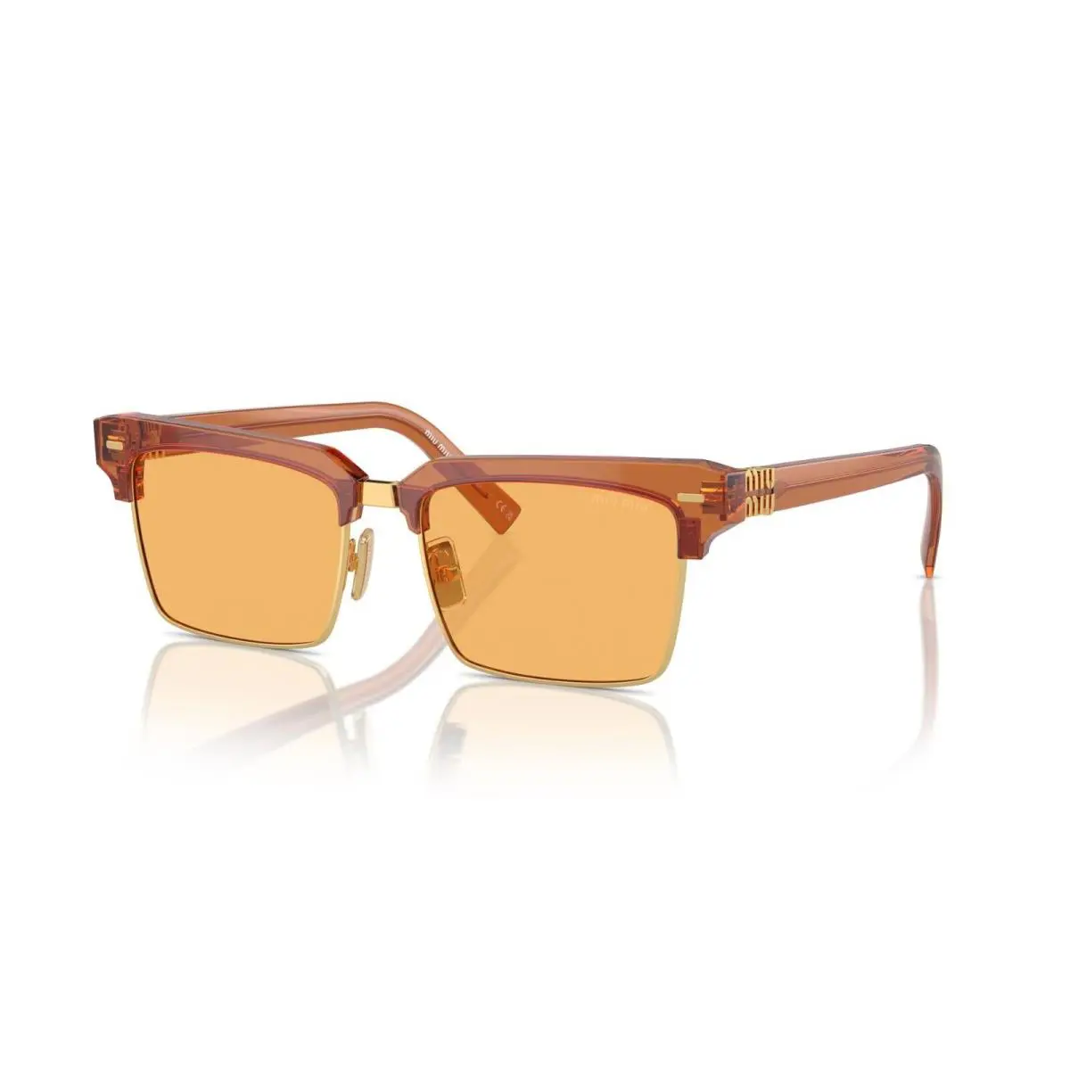 Smu 10ZS Caramel Trasparent/yellow 15T-0B7 Sunglasses by Miu Miu