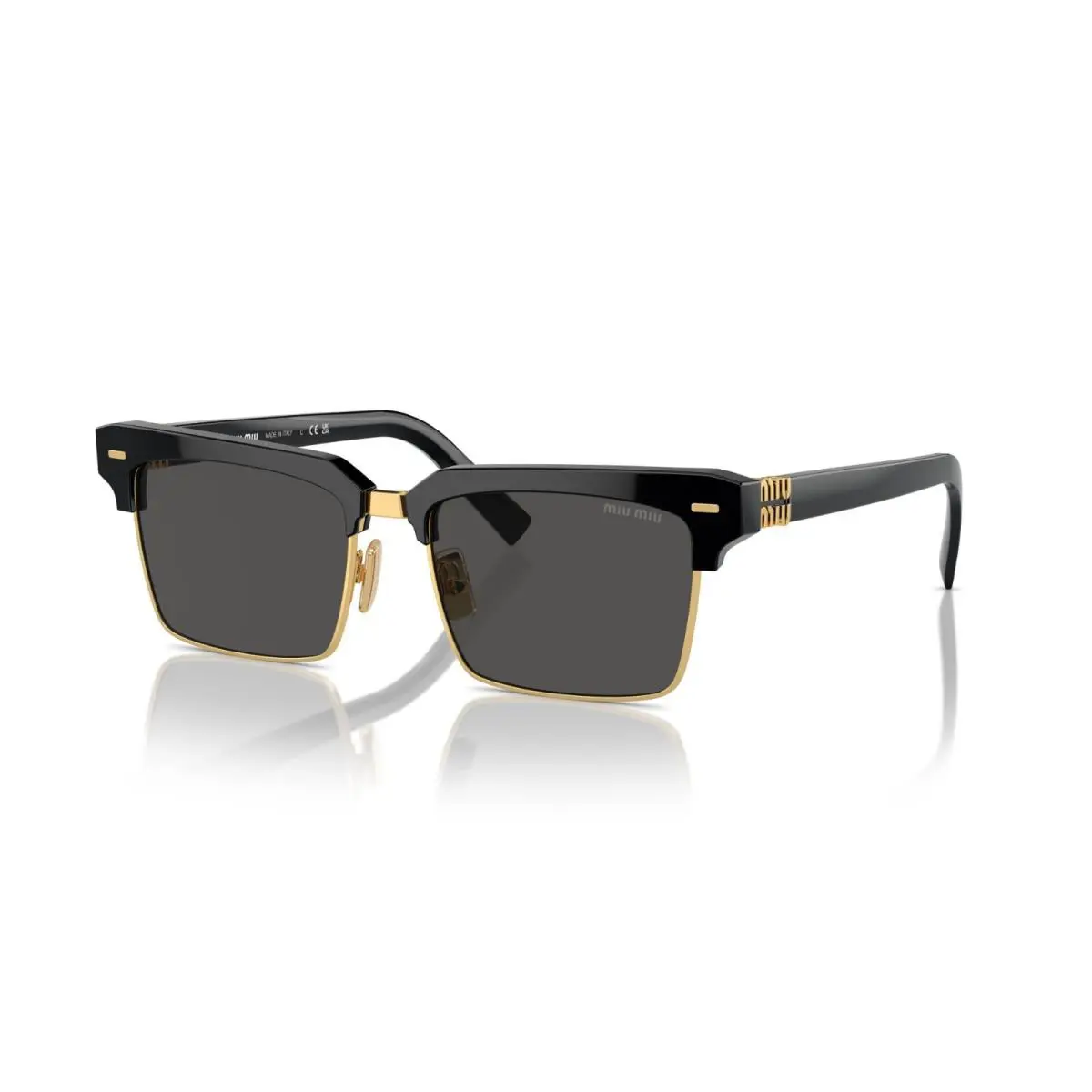 Miu Miu Smu 10ZS Black/dark Grey 1AB-5S0 Sunglasses