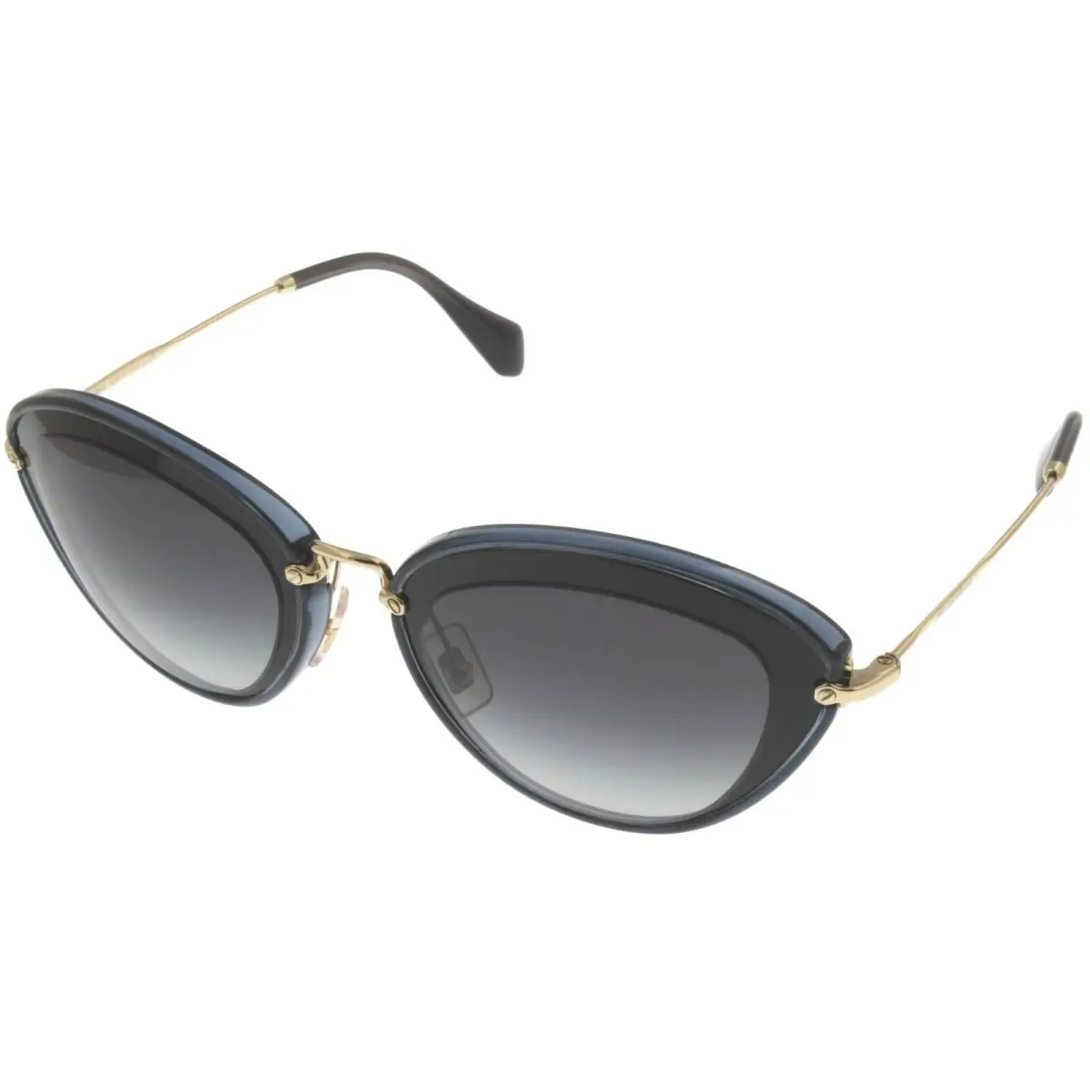 Miu Miu Sunglasses Women Transparent Black Oval MU 51RS 1AB5D1