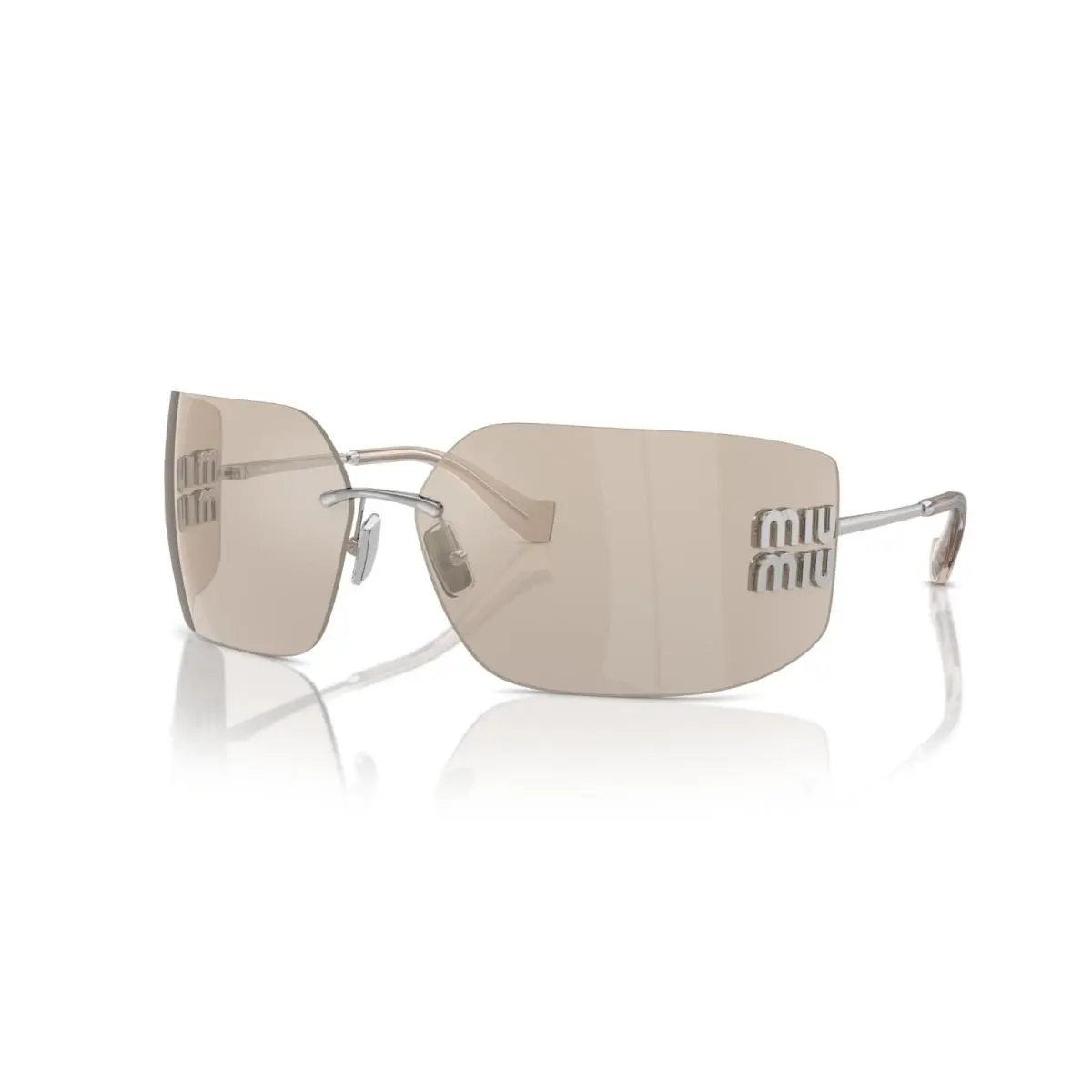 Miu Miu Smu 54YS Silver/beige 1BC-10F Sunglasses