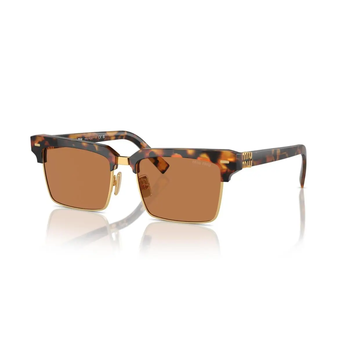 Miu Miu Smu 10ZS Light Havana/brown 19P-2Z1 Sunglasses