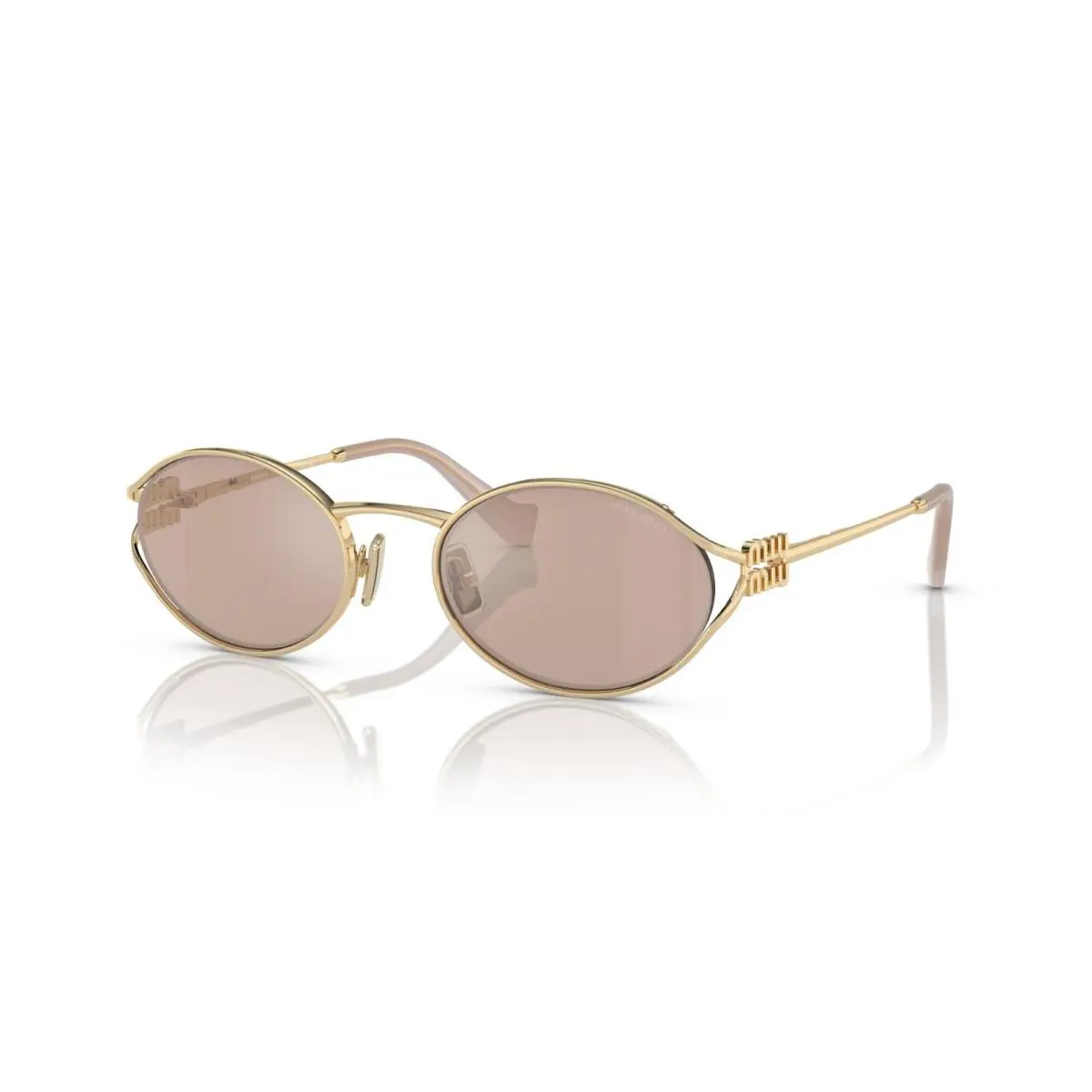 Miu Miu Smu 52YS Pale Gold/pink Gold ZVN-20F Sunglasses