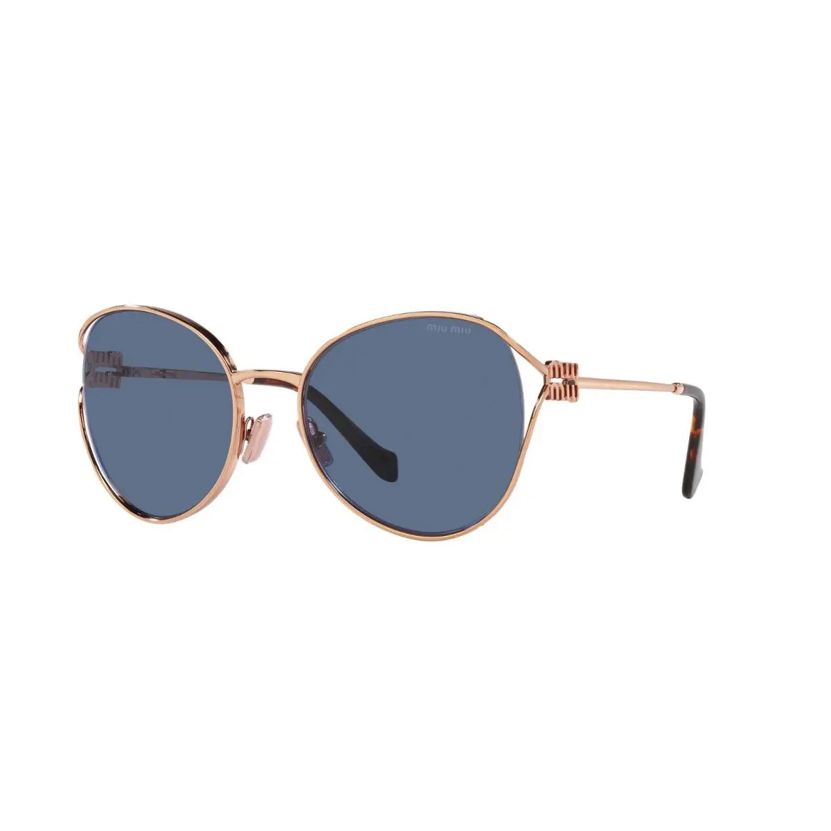 Miu Miu MU 53YS Rose Gold/dark Blue ZVF1/V1 Sunglasses