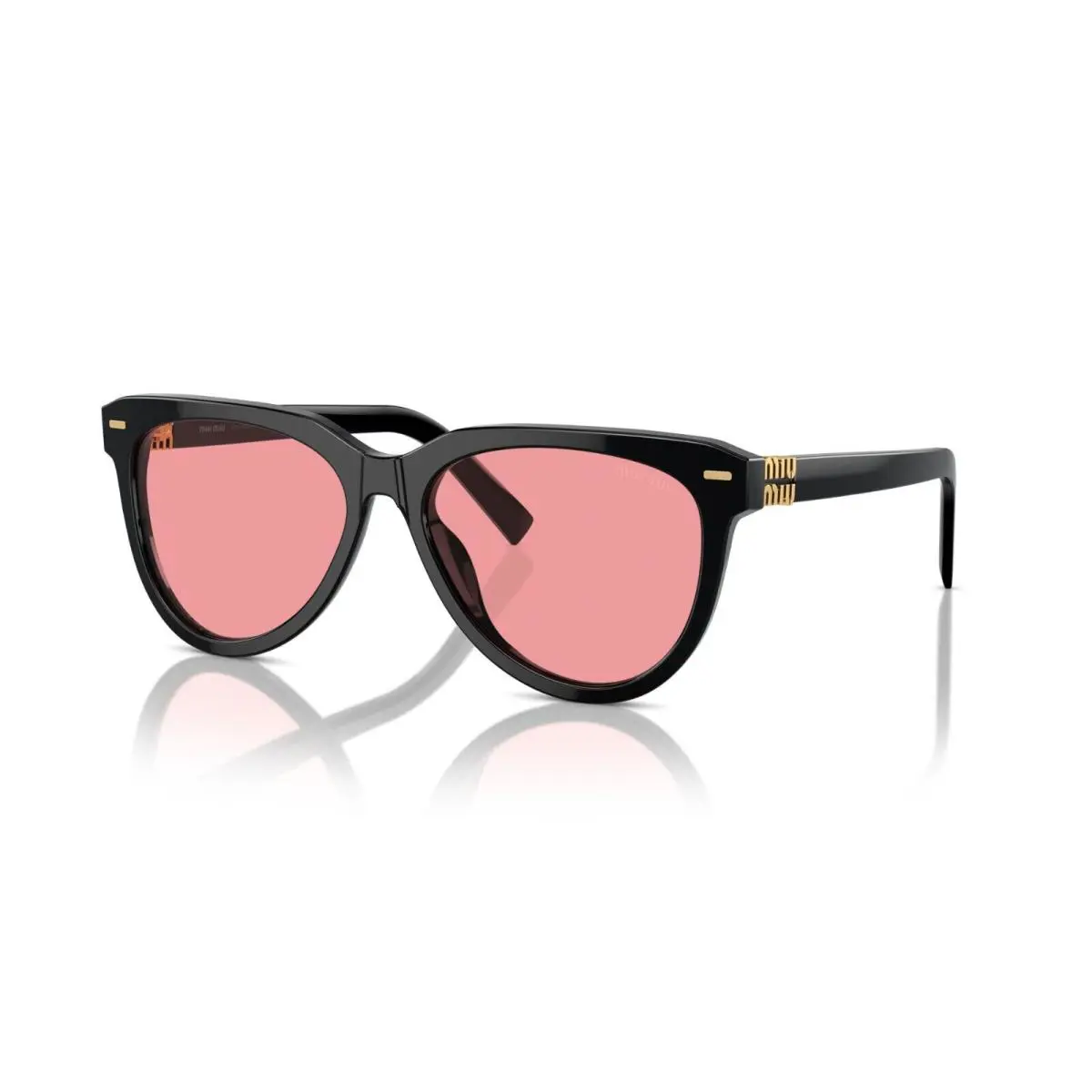 Smu 12ZS Black/red 16K-1D0 Sunglasses by Miu Miu