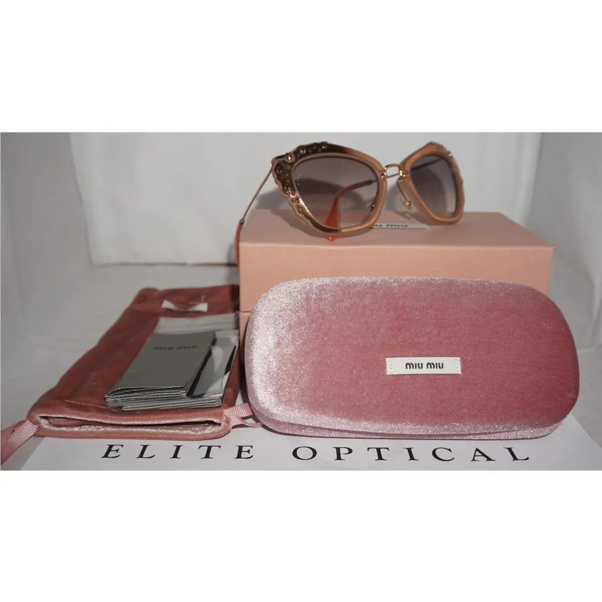 Miu Miu Sunglasses Matte Pink Grey Gradation MU04QS TV14K0 55 140