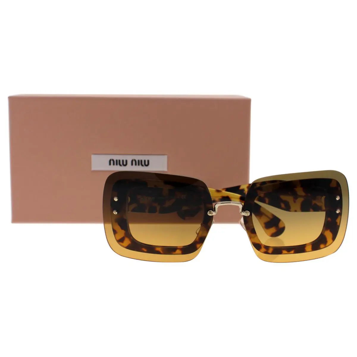 Miu Miu MU 02R 7S0-0A3 - Light Havana-orange Gradient Light Green - 67-17-140 mm