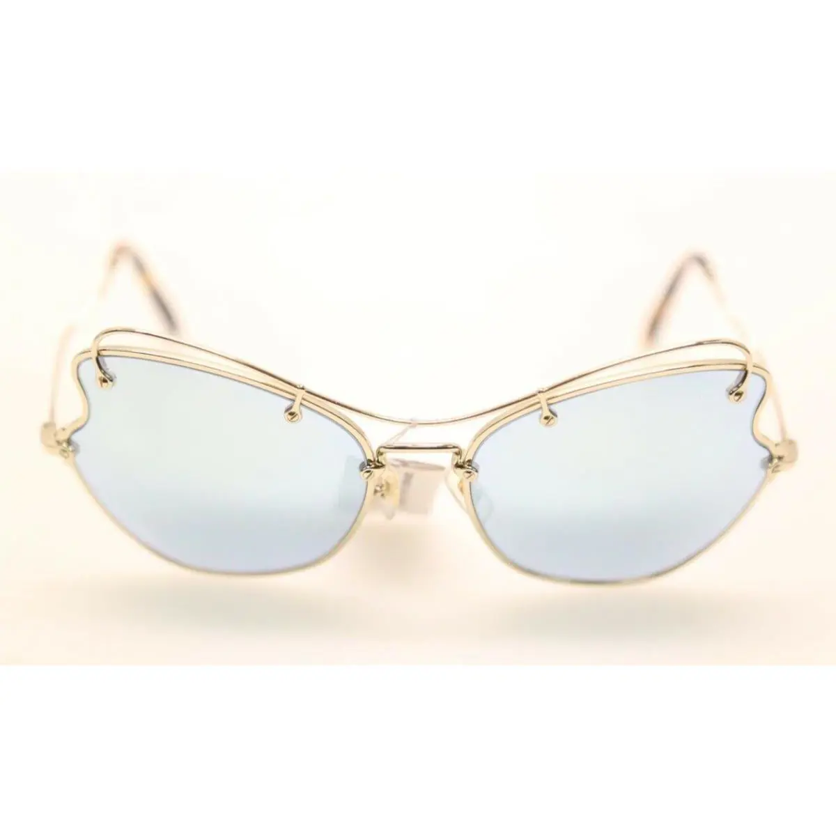 Miu Miu Smu 56R ZVN-5Q0 Gold/ Blue Mirror Women Sunglasses 536