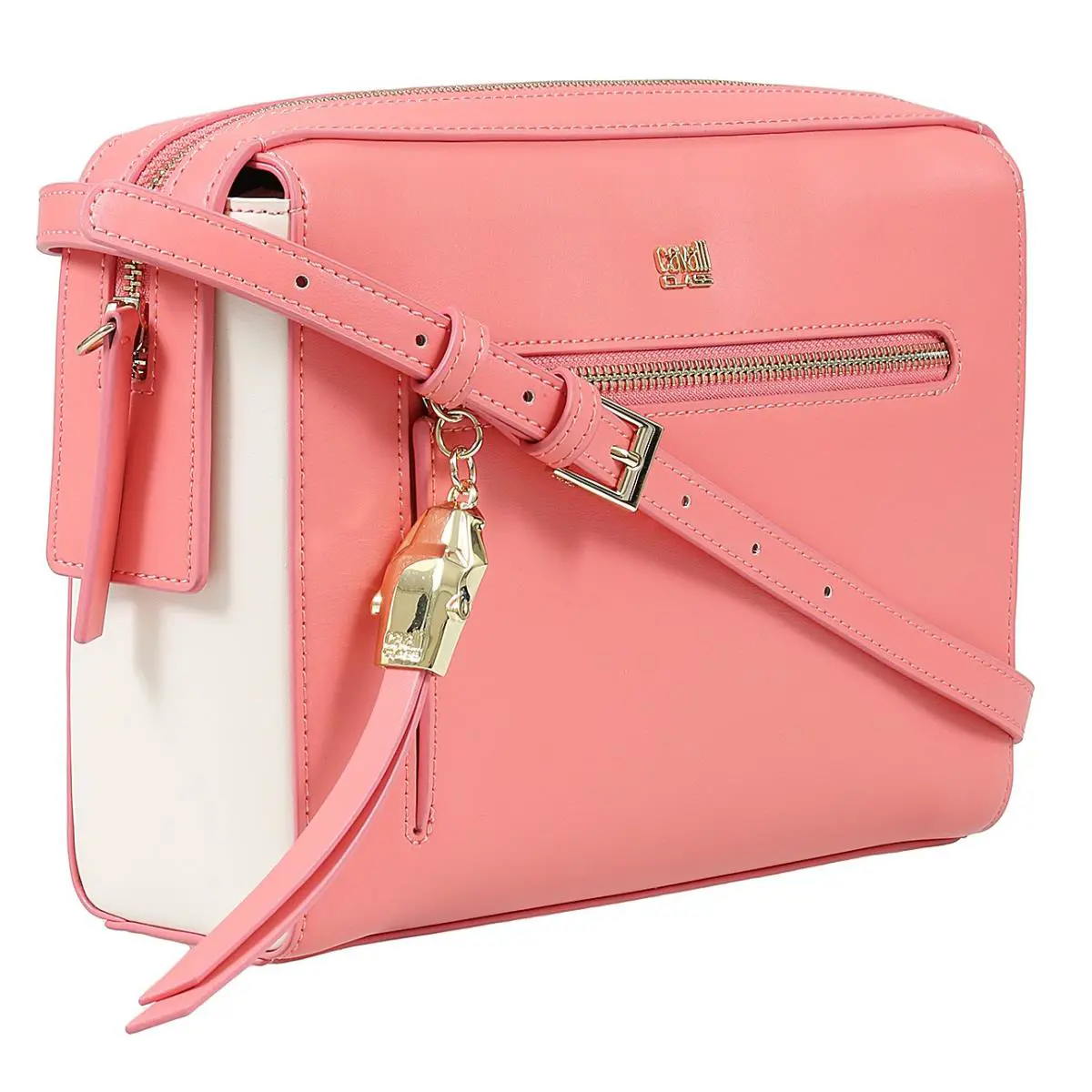 Roberto Cavalli Class GWLPD5 T35 Brigitte 0 Peach/ivory Medium Shoulder Bag