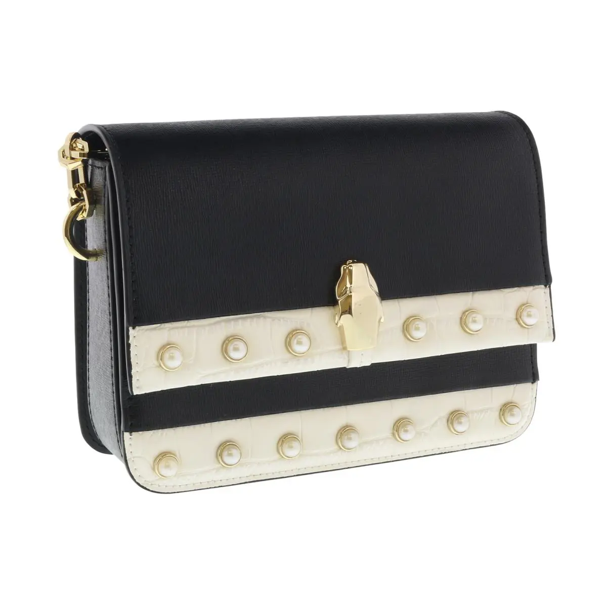 Roberto Cavalli Hxlpay B01 Black/white Shoulder Bag