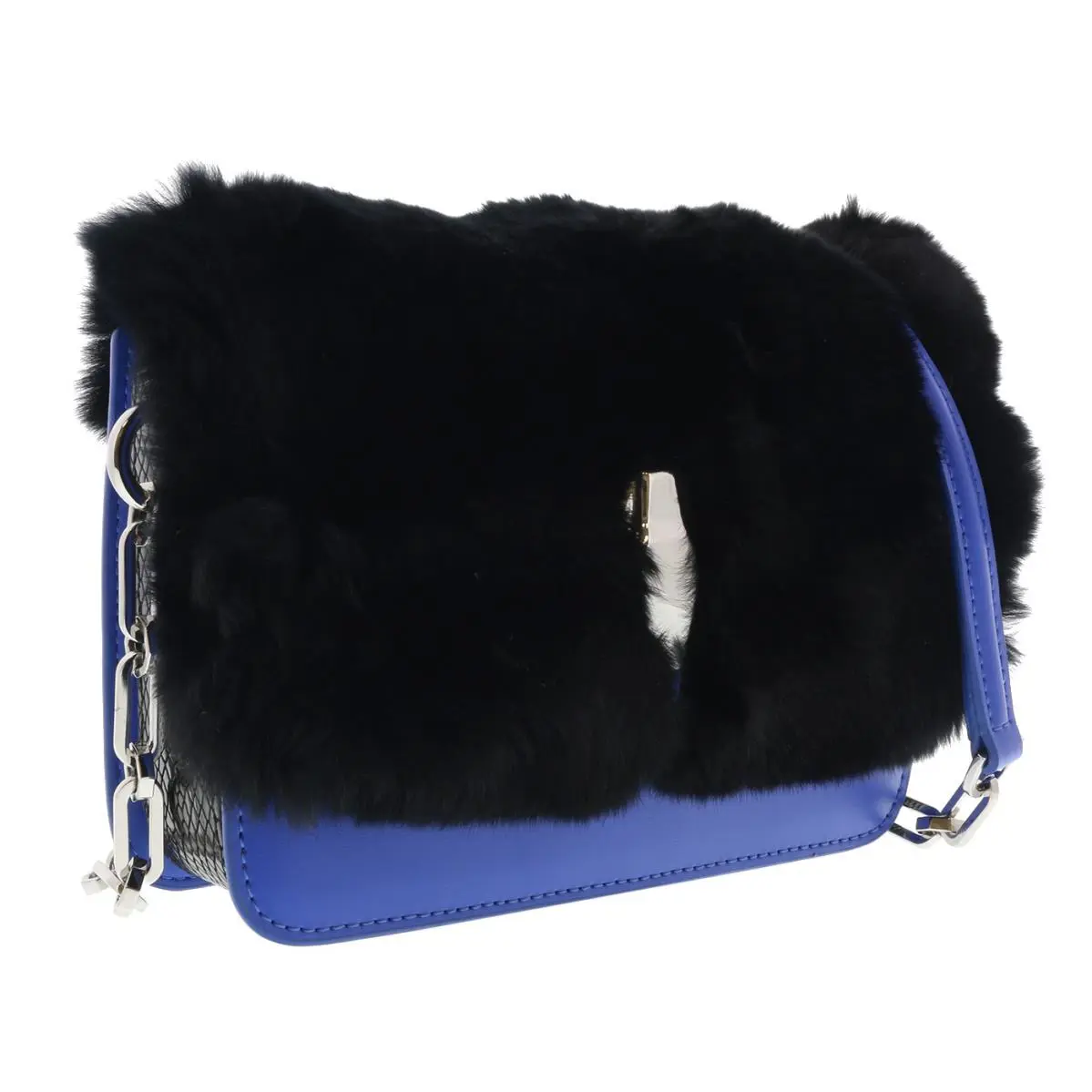HXLPG8 080 Blue Shoulder Bag by Roberto Cavalli