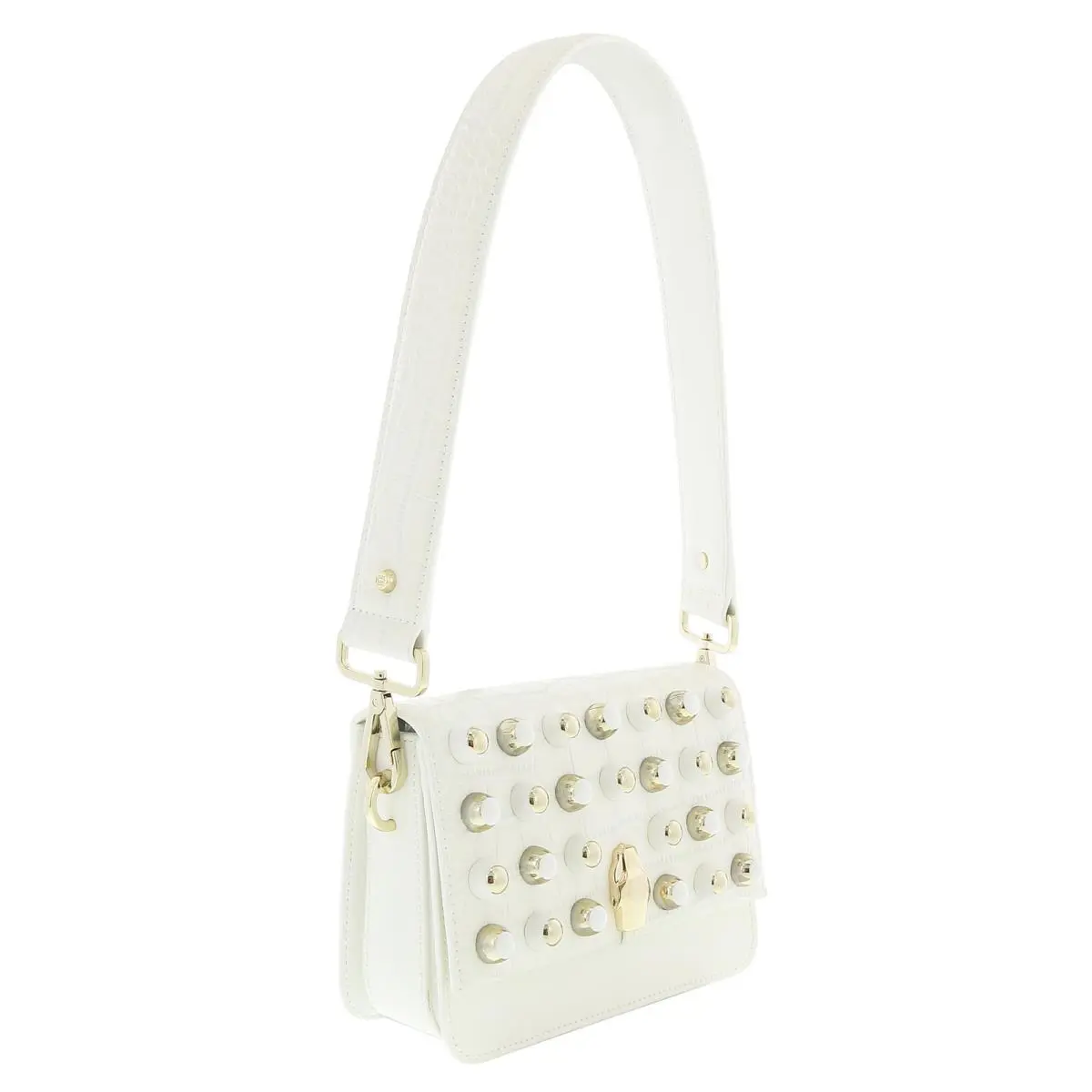 Gqlpas 10 White Milano Rmx 0 Medium Shoulder Bag by Roberto Cavalli