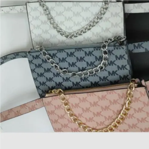 Belt Bag  MK Logo Purse Brown Blue Black White Chain Fanny Pack Grey by Michael Kors