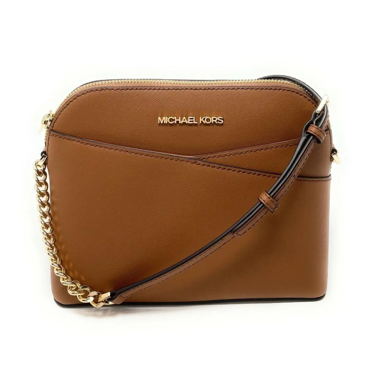 Jet Set Travel Medium X Dome Crossbody Signature MK Bag Luggage/Gold Tone by Michael Kors