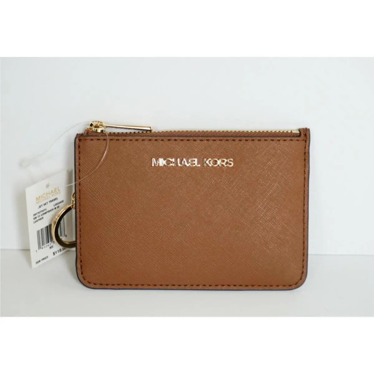 Jet Set Travel S TZ Coin Pouch with ID Key Holder Wallet Luggage by Michael Kors