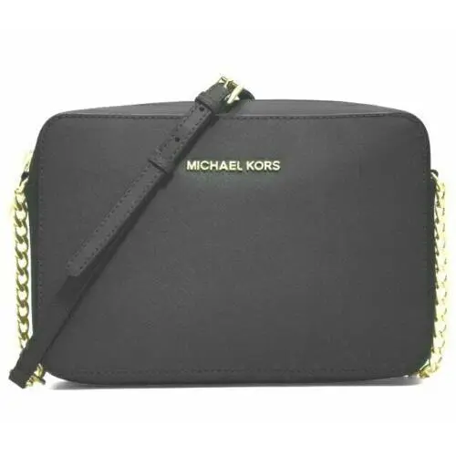 Lady Leather or Pvc Crossbody Handbag Purse Bag Messenger Shoulder Black Leather by Michael Kors