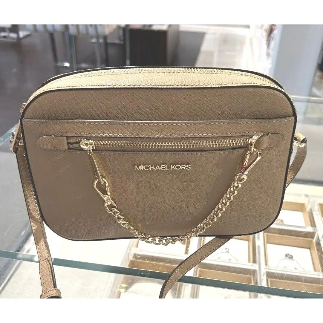 Leather or Pvc Crossbody Bag Handbag Messenger Shoulder Purse Bag CAMEL by Michael Kors