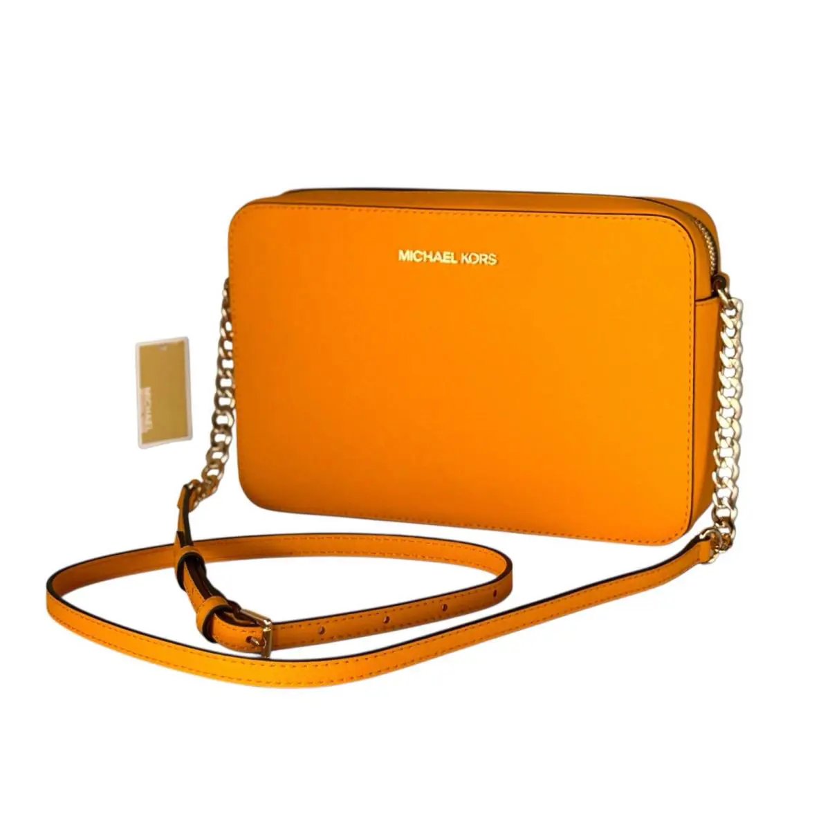 Michael Kors Jet Set Item LG East West Shoulder Crossbody Bag Pop Orange