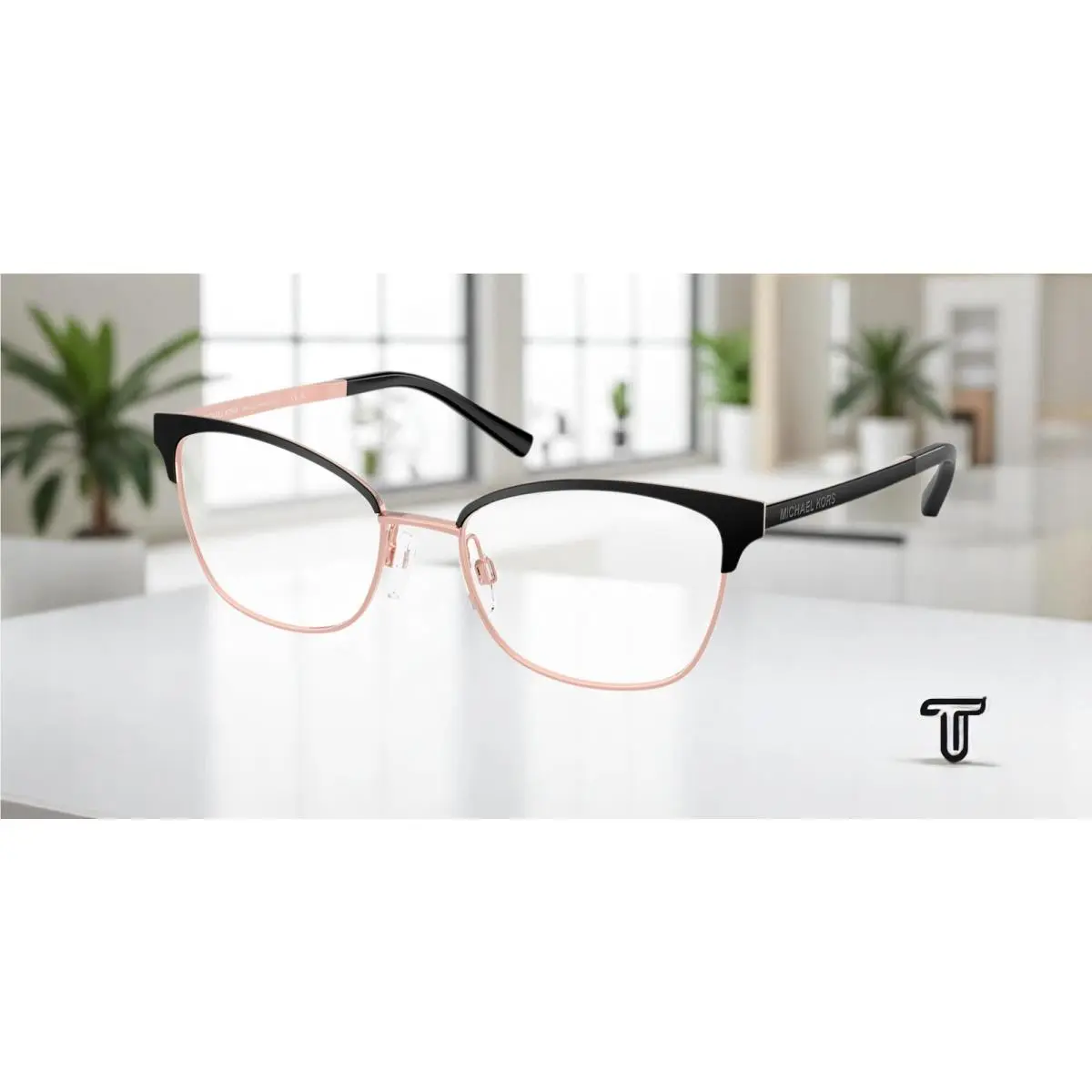 Michael Kors Adrianna IV MK3012 1113 Mt Rose Gold Demo Lens 51 Womens Eyeglasses