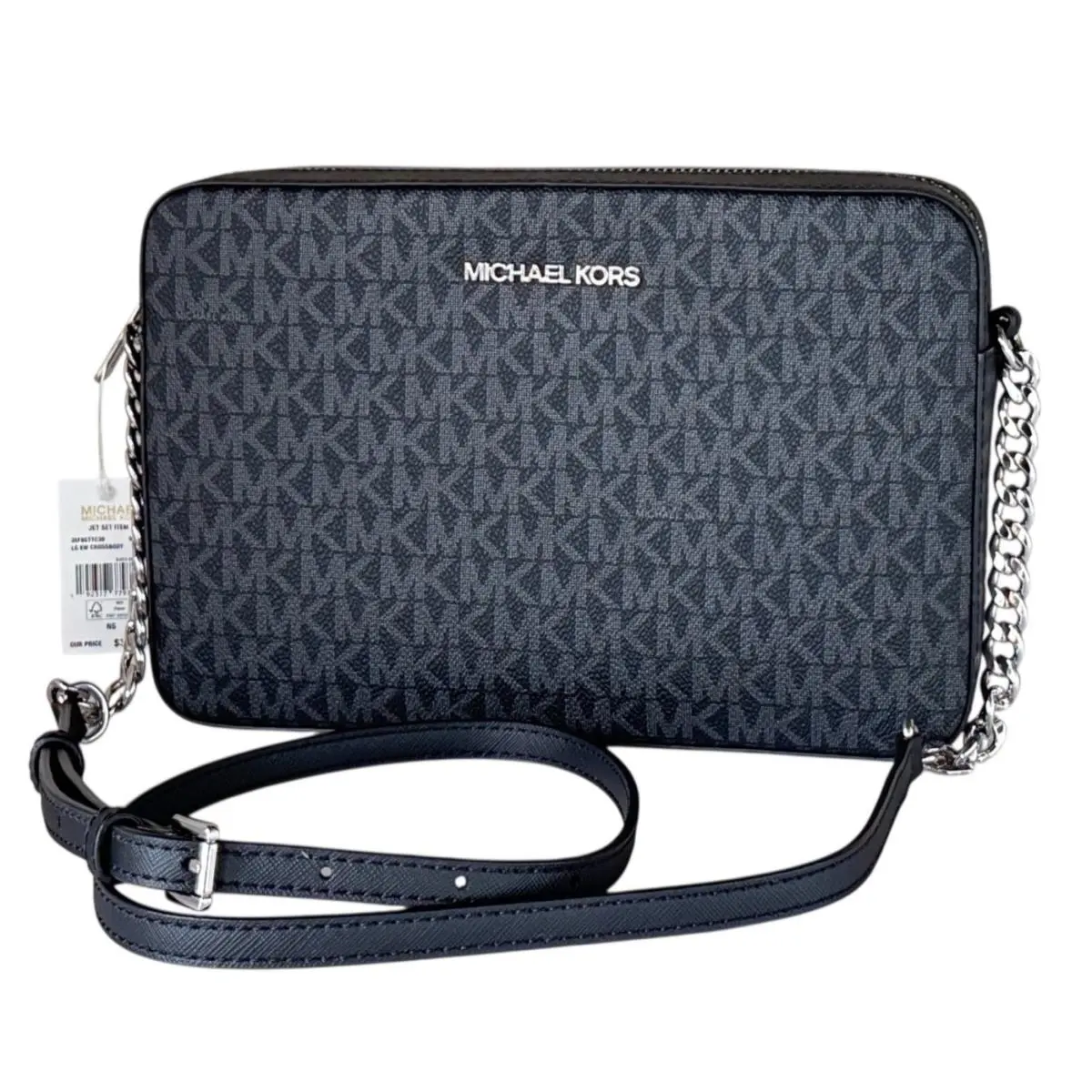 Jet Set Item East West Shoulder Crossbody Bag MK Black by Michael Kors
