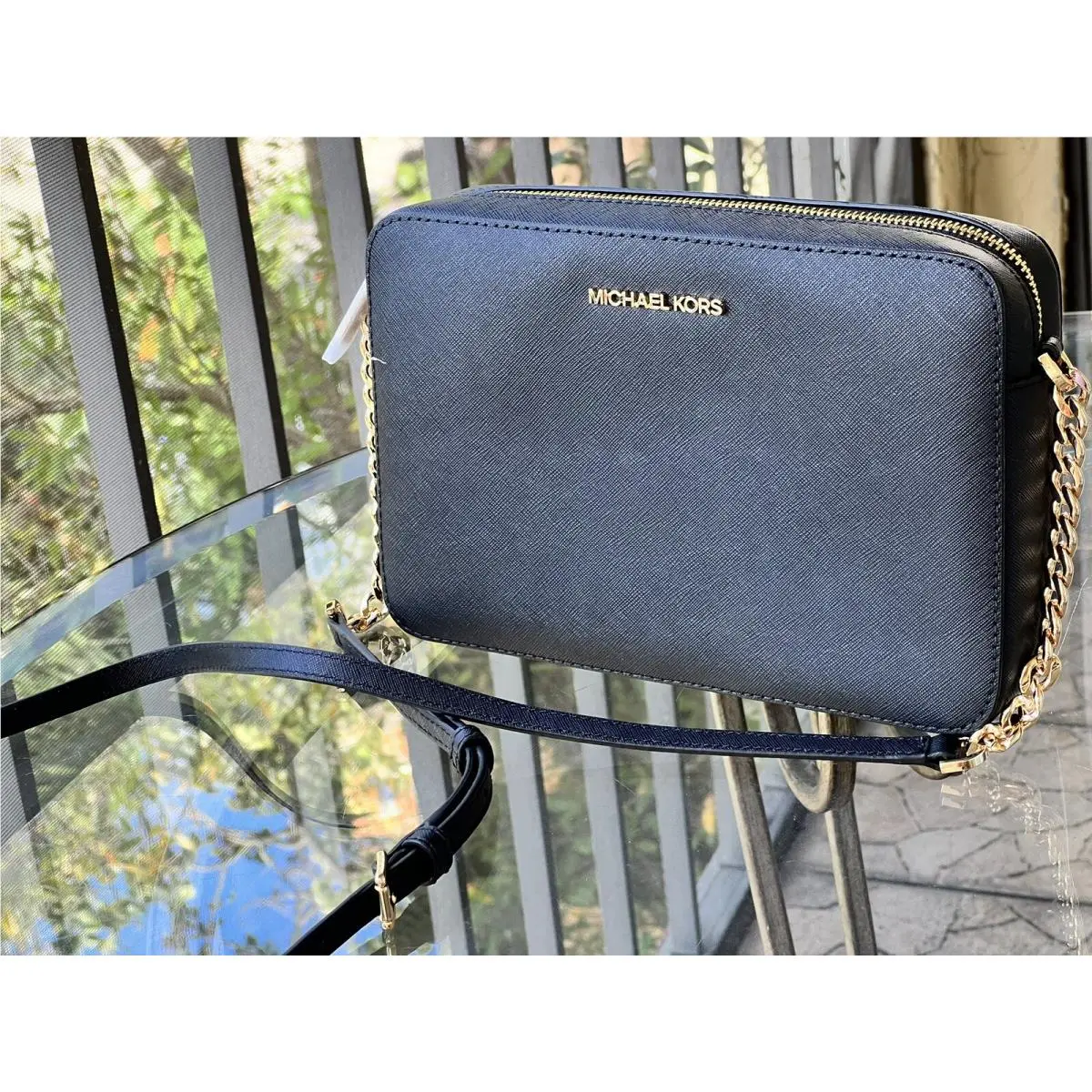 Michael Kors Jet Set Item East West Shoulder Crossbody Bag MK Black